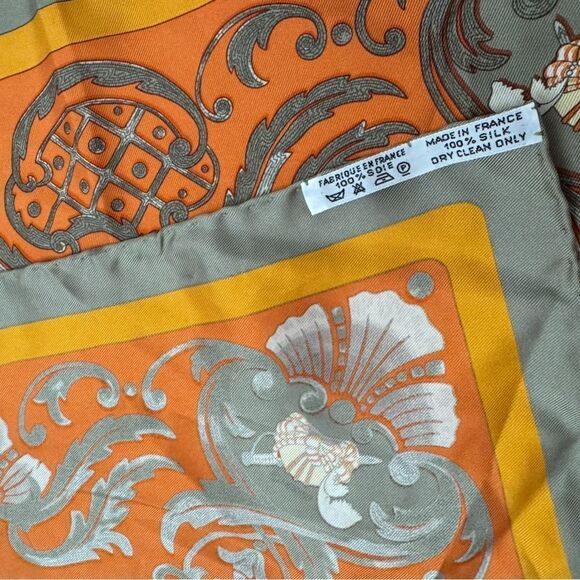 HERMES Silk Zingaro Pocket Square Scarf - Picture 9 of 11